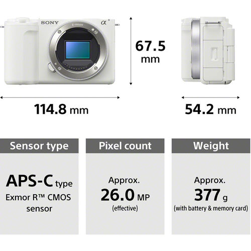 מצלמה Sony ZV-E10 II Body (White) גוף בלבד