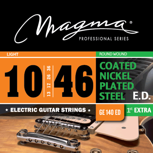 מיתרים לגיטרה חשמלית 0.10 GE140ED MAGMA 