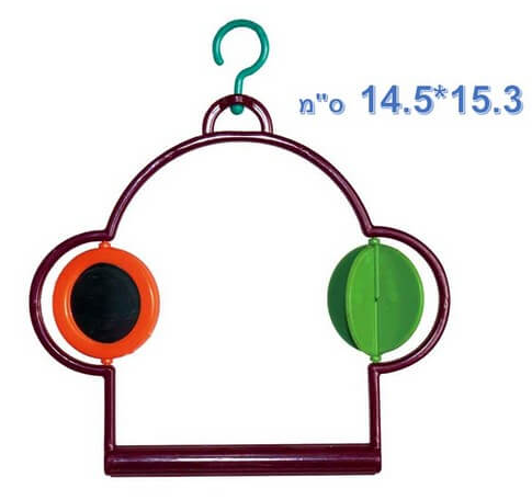 נדנדה עם משחק ומראה לתוכים 