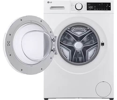 מכונת כביסה פתח קדמי 8 ק''ג LG F82D13W גימור לבן