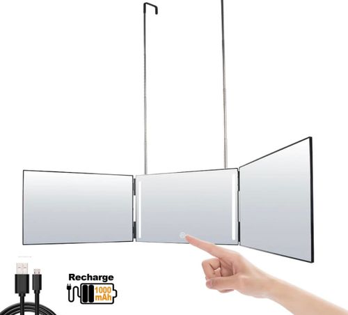 מראה עצמית משולשת עם תאורה STERNIK SELF MIRROR CY-043-1
