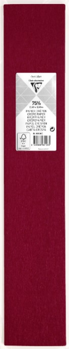 נייר קרפ איכותי מבית CLAIREFONTAINE (גרמניה) , גוון בורדו 95783C