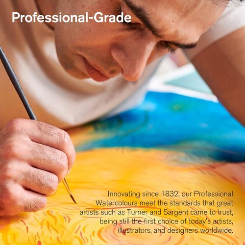 סט 24 צבעי מים בקוביות  PROFESSIONAL WATERCOLOUR בקופסת מתכת
