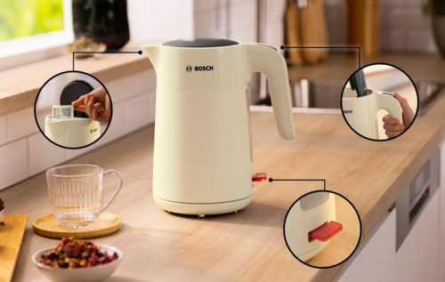 קומקום חשמלי Bosch TWK2M167 קרם -במלאי!!!