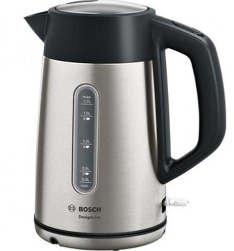קומקום חשמלי מסדרת DESIGNLINE תוצרת BOSCH דגם TWK3P420 – צבע נירוסטה