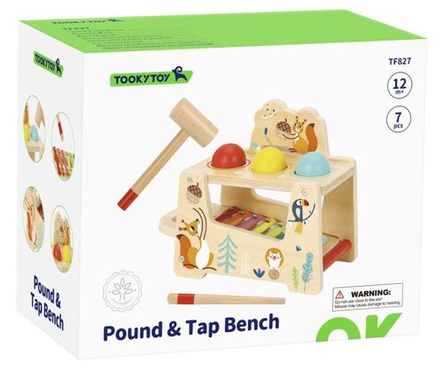 ספסל פעילות הך פתיש כדורים וקסילופון מעץ