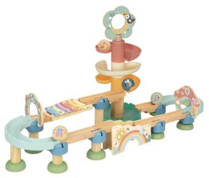 מסלול כדורים מעץ במדרון 43 חלקים - חברים מהיער