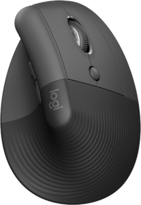 עכבר ארגונומי אנכי אלחוטי שחור Logitech Lift Vertical Ergonomic