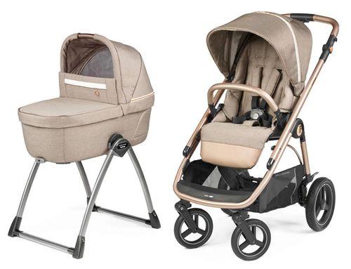 עגלת תינוק ולוצ'ה Veloce עם מנגנון נסיעה חלק, אמבטיה מרווחת ומשודרגת עם מעמד - צבע Mon Amour