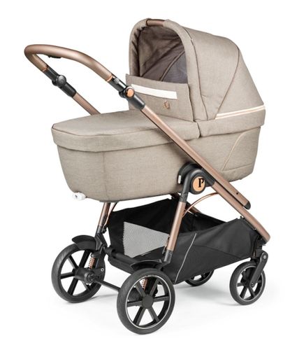 עגלת תינוק ולוצ'ה Veloce עם מנגנון נסיעה חלק, אמבטיה מרווחת ומשודרגת עם מעמד - צבע Mon Amour