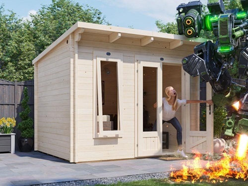 מחסן עץ פרימיום 3X2.5 Terminator עובי 45