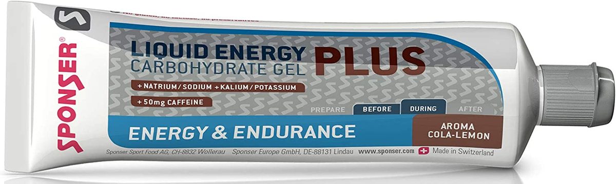  Liquid Energy Gel Plus Tube Cola Lemon