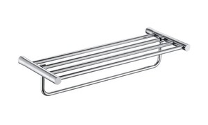 מדף מגבות 60 ס״מ לאמבטיה STYLO-4788-CP ניקל מבריק