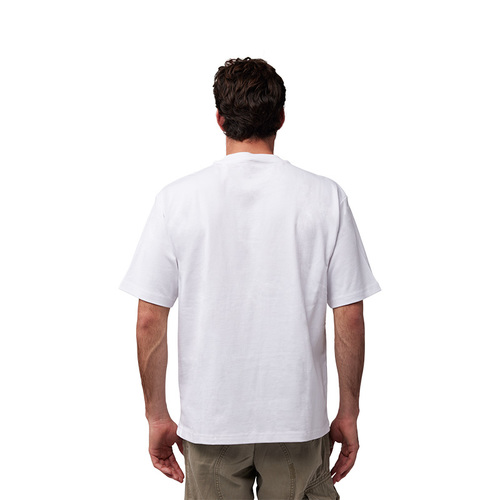 חולצת פוקס אוברסייז לבן - FOX WOODMARK SS TEE V25