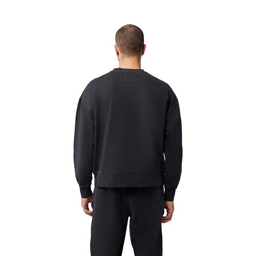 חולצת פליז פוקס אוברסייז שחור - FOX WOODMARK OVERSIZED FLEECE CREW V25