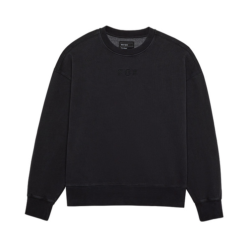 חולצת פליז פוקס אוברסייז שחור - FOX WOODMARK OVERSIZED FLEECE CREW V25