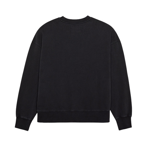 חולצת פליז פוקס אוברסייז שחור - FOX WOODMARK OVERSIZED FLEECE CREW V25