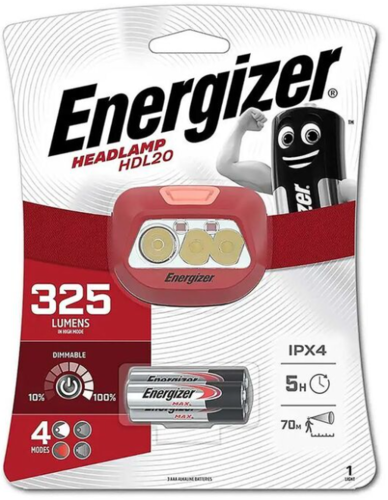 פנס ראש 325 לומן לבן 4 מצבים - Energizer