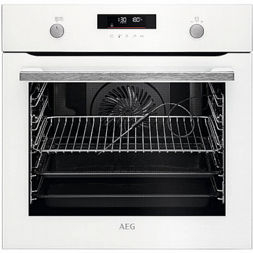 תנור בנוי פירוליטי AEG דגם BPE255636 שחור/לבן/נירוסטה א.א.ג.