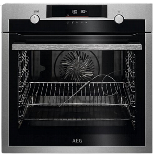 תנור בנוי פירוליטי AEG דגם BPE255636 שחור/לבן/נירוסטה א.א.ג.