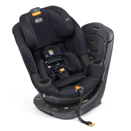 כסא בטיחות מסתובב פיט 360 Fit עם בדי קלירטקס ClearTex ללא כימיקלים ומנגנון התקנה LeverLock - שחור - Obsidian צ'יקו