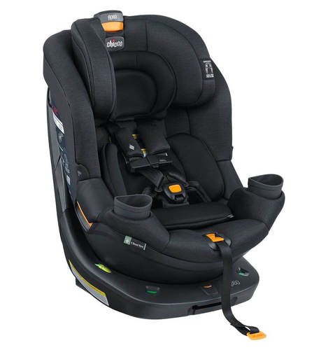 כסא בטיחות מסתובב פיט 360 Fit עם בדי קלירטקס ClearTex ללא כימיקלים ומנגנון התקנה LeverLock - שחור - Obsidian צ'יקו