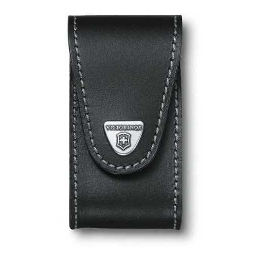נרתיק עור שחור לאולר - VICTORINOX