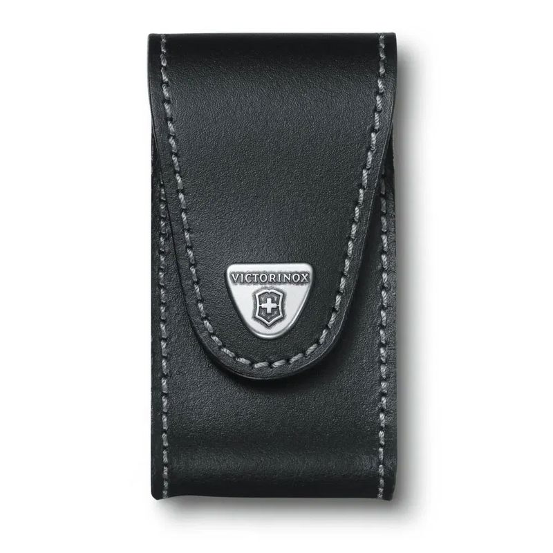 נרתיק עור שחור לאולר - VICTORINOX