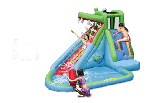 מתקן קפיצה ומים בריכת הקרוקודיל Happy Hop דגם 9240