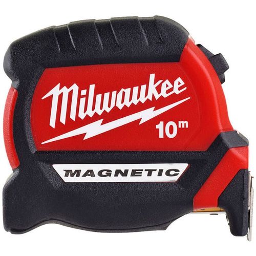מטר מגנטי - 10 מטר Milwaukee Premium 4932464600, מטר מדידה, מילווקי, 10 מטר