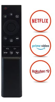 שלט תואם לטלויזיה סמסונג SAMSUNG שלט חכם שטוח דגם סמארט נטפליקס SMART NETFLIX מתאים לרוב הדגמים