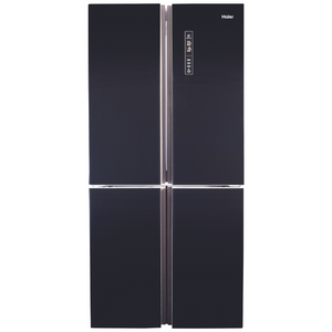 מקרר 4 דלתות Haier Open Space Inverter HRF5500FB זכוכית שחורה