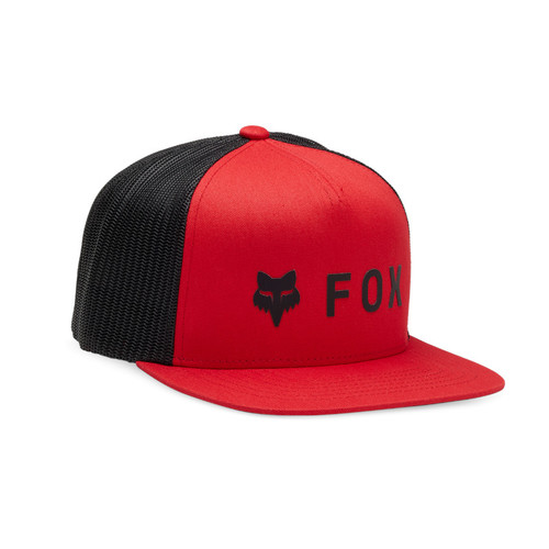 כובע פוקס שחור / אדום - FOX ABSOULUTE MESH SNAPBACK V25
