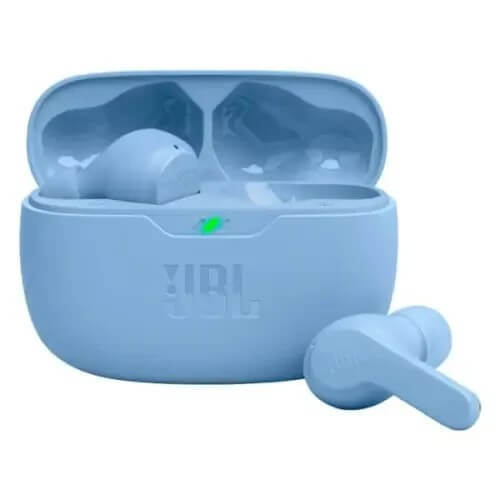 אוזניות אלחוטיות JBL Wave Beam בצבע כחול