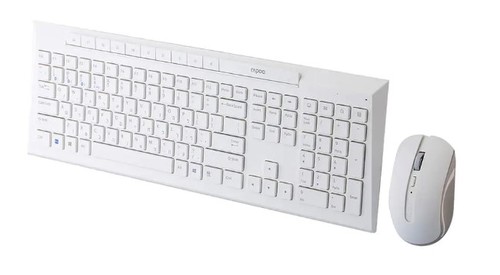 מקלדת ועכבר אלחוטיים Bluetooth+2.4GHz - עברית/אנגלית RAPOO 8210MW