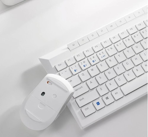 מקלדת ועכבר אלחוטיים Bluetooth+2.4GHz - עברית/אנגלית RAPOO 8210MW