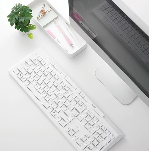 מקלדת ועכבר אלחוטיים Bluetooth+2.4GHz - עברית/אנגלית RAPOO 8210MW