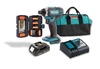 סט מברגת אימפקט MAKITA DTD152Z + סוללה 1.5A MAKITA+ מטען מהיר + סט ביטים ומקדחי HSS ראש ביט HUNTER+ תיק MAKITA קטן  
