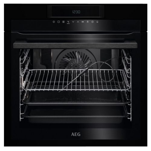 ‏תנור בנוי פירוליטי לבן/שחור AEG BPE264232W/B א.א.ג.