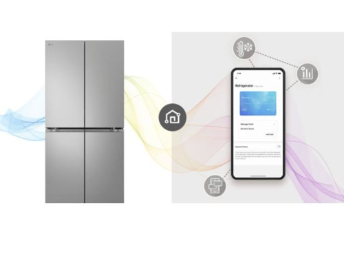 מקרר 4 דלתות מקפיא תחתון 530 ליטר LG GMB800 נירוסטה