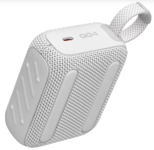 רמקול בלוטוס נייד JBL GO 4 לבן יבואן רשמי