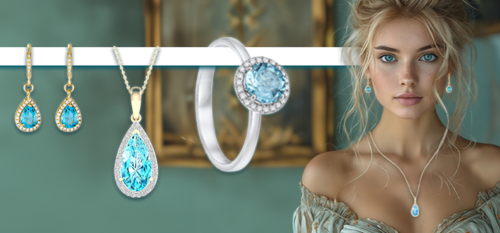בלו טופז (Blue Topaz) - תכונות אבן בלו טופז וטבעות בלו טופז מעוצבות
