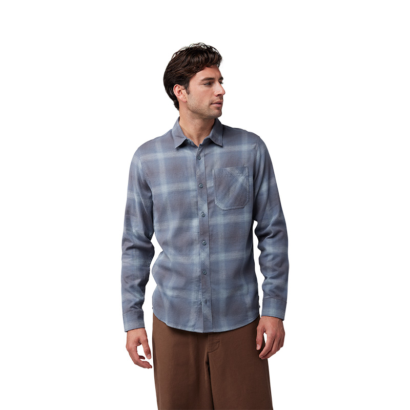 חולצת פלנל פוקס כחול - FOX SURVIVALIST STRETCH FLANNEL V25