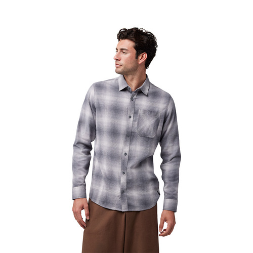 חולצת פלנל פוקס אפור - FOX SURVIVALIST STRETCH FLANNEL V25