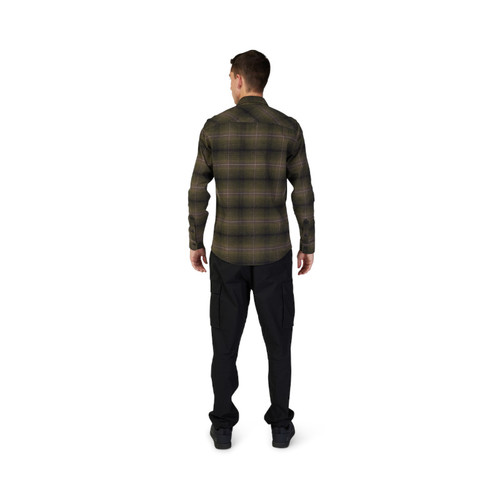 חולצת פלנל פוקס ירוק זית - FOX SOURCE FLANNEL V25