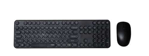 סט מקלדת ועכבר אלחוטיים Rapoo X260SW E.H בצבע שחור