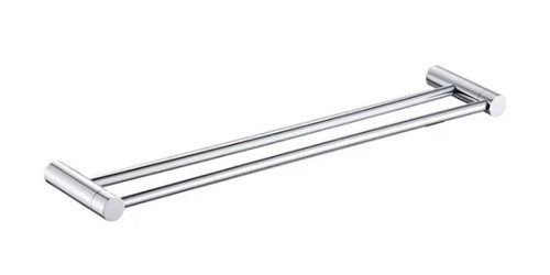 מוט כפול למגבת 60 ס״מ STYLO-4748-CP ניקל מבריק 