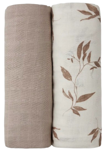 זוג מיני חיתולי במבוק מעוצבים - ענפים