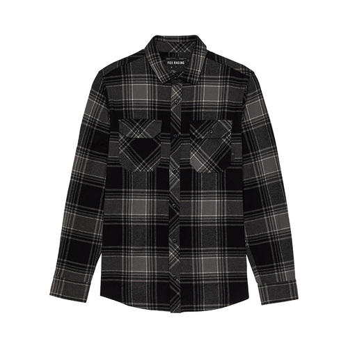 חולצת פלנל פוקס שחור - FOX TRAILDUST FLANNEL SHIRT V25