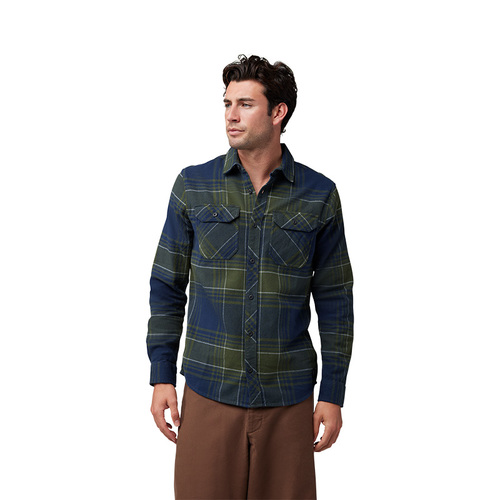 חולצת פלנל פוקס כחול כהה - FOX TRAILDUST FLANNEL SHIRT V25
